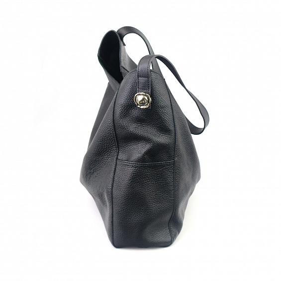 Шоппер с пельменем черный